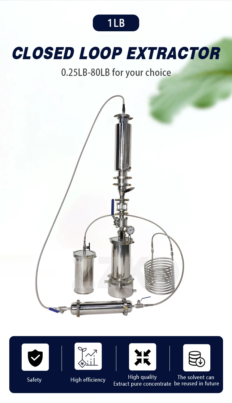 1lb closed loop kit extractor with dewax