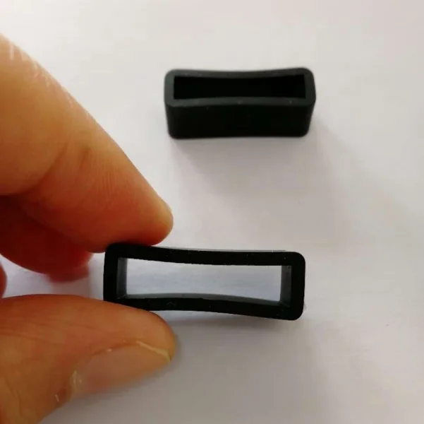 black custom replacement silicone rubber watch strap loop, 12mm,14 mm, 16mm, 18mm,19mm,20mm,21mm,22mm,24mm,26mm