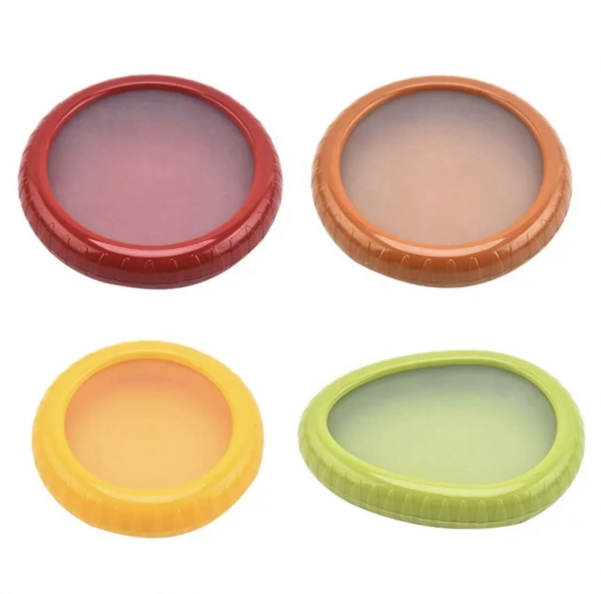 4 pack fridge Garlic Onions Lemons Potato Avocado keeper Saver Tomato Holder Reusable silicone fruit food Storage Containers Set