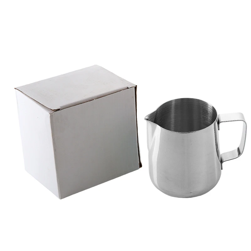 201stainless Steel  with Stenciled Scale Tools Stainless Steel Milk Jug Frothing Cup Coffee Espresso Steaming Milk Pitcher