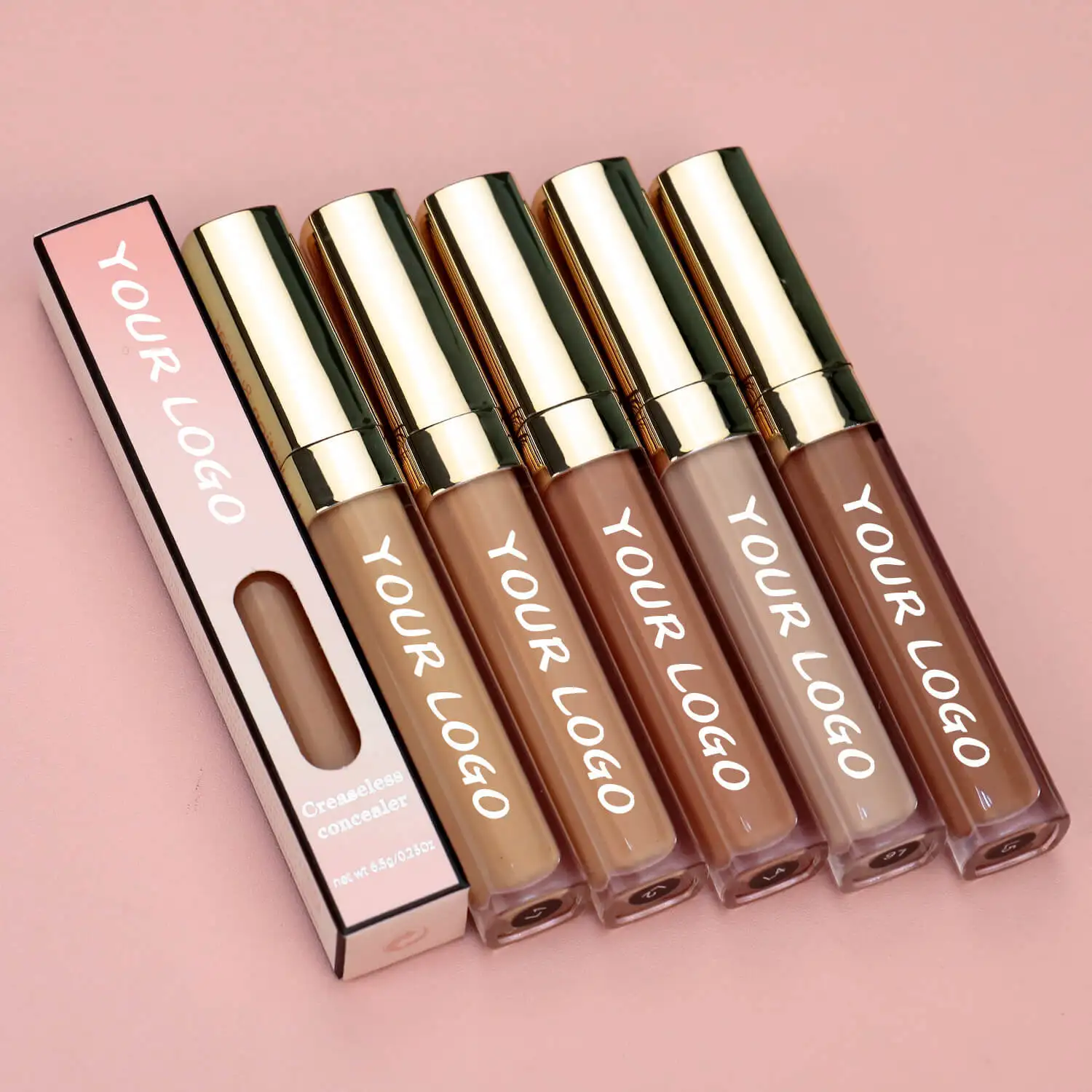 Private Label Best Liquid Full Coverage Concealer Cream Oil Free Waterproof Matte Makeup Foundation for Black Women Dark Skin