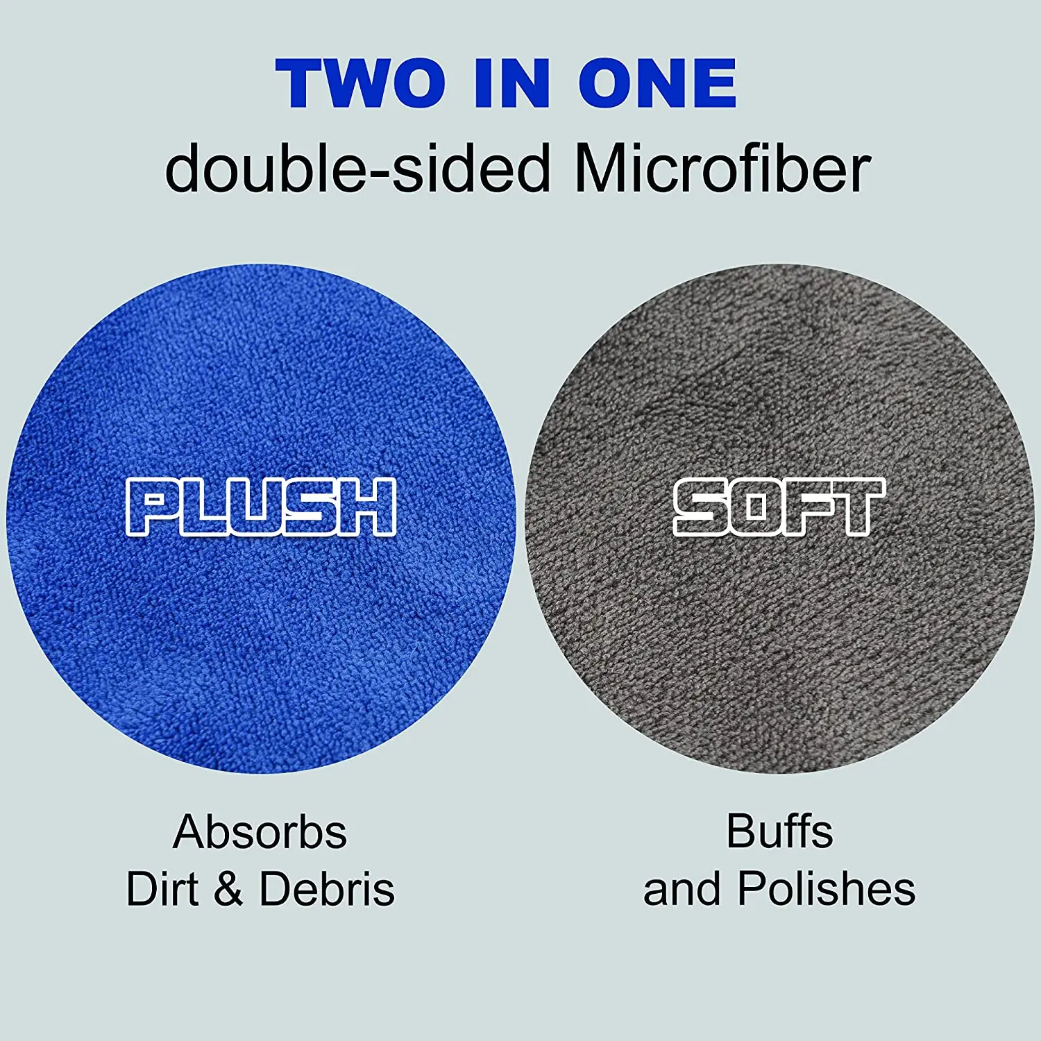 Wholesale auto care 800gsm plush car drying towel double sided synthetic towels for cars