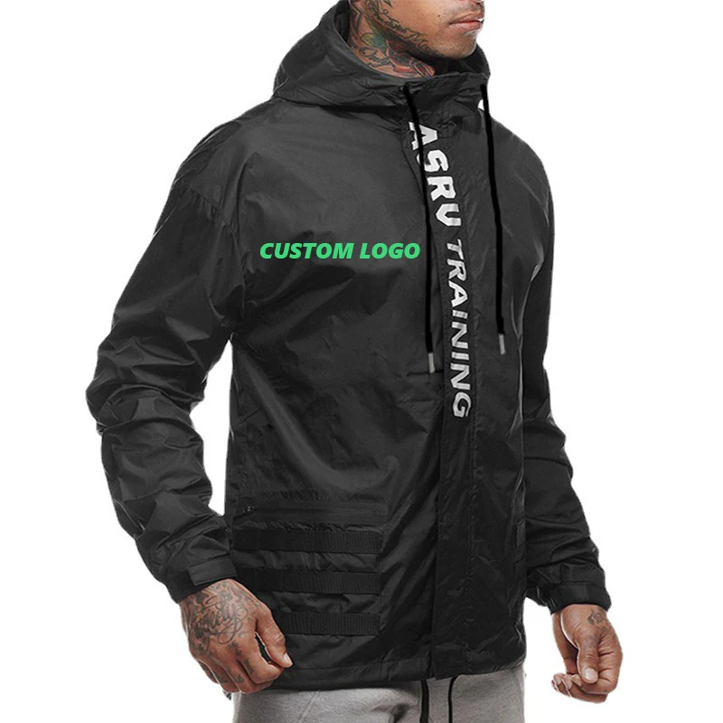 Best Quality  Wholesale Custom LOGO Windproof Jacket Waterproof Sports Hiking Camping Ski Men Windbreaker Jacket