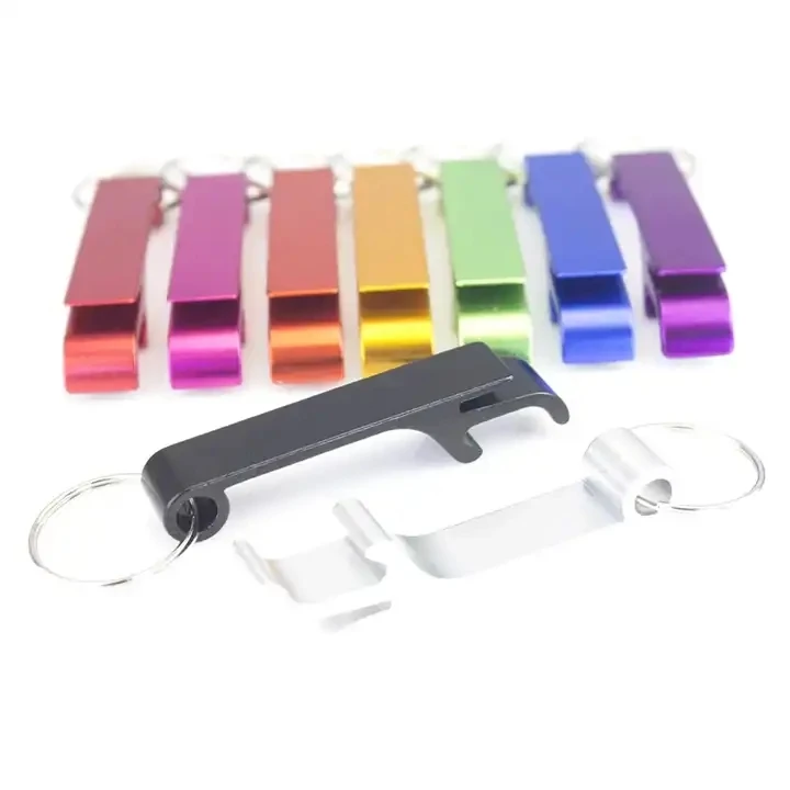 Hot selling custom key chain metal bottle opener keychain for wedding with engraving logo
