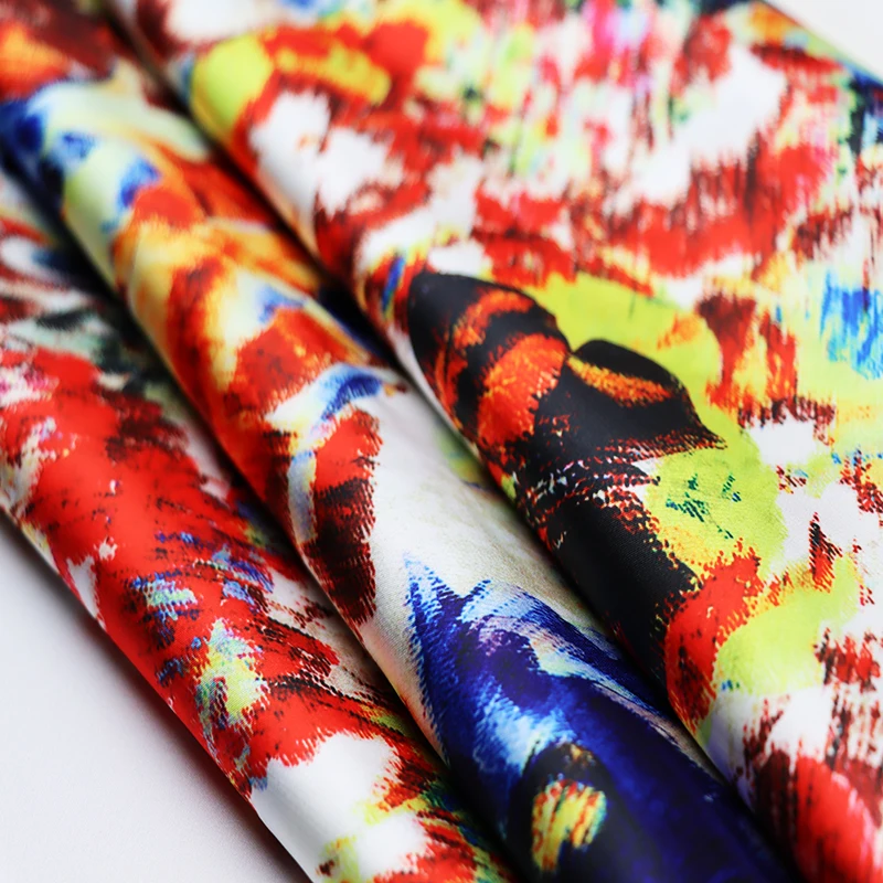 Digital Printing Custom Dress Material Digital Print 100% Rayon Fabric
