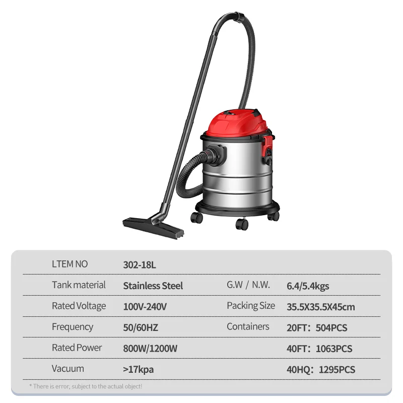 Professional 1000W/2000W Carpet Wet And Dry Floor Cleaning Machine commercial industrial vacuum cleaner