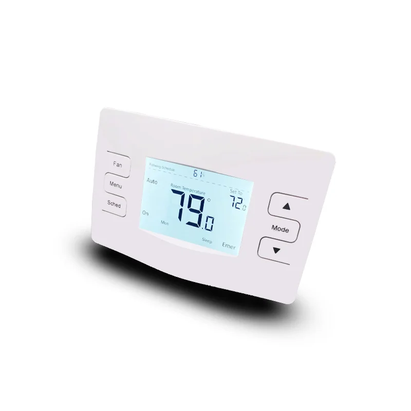 HVAC 24V heat pump thermostat wifi smart remote controller for multistage heat cool changeover AC  Alexa Google Assistant IFTTT