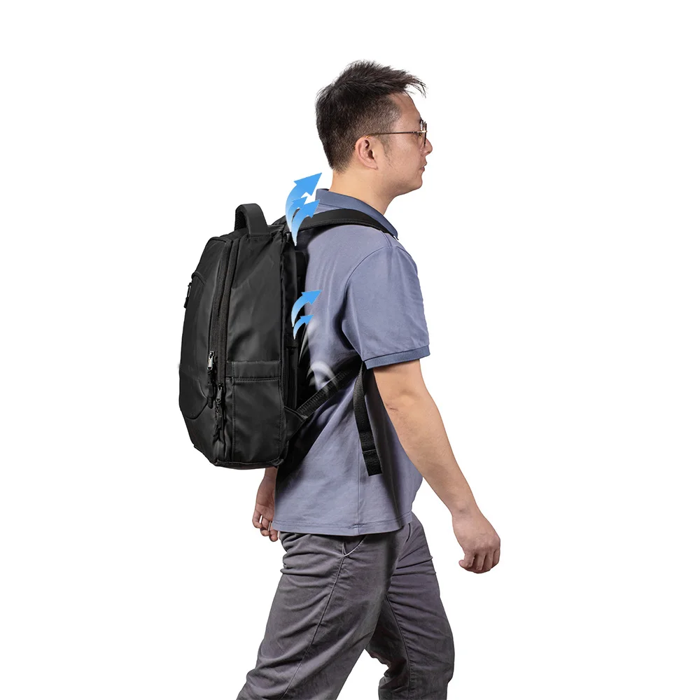 Custom mochila viaje Cooling Fan Travel Backpack for Men Women Computer Professional Men Business Laptop Backpack