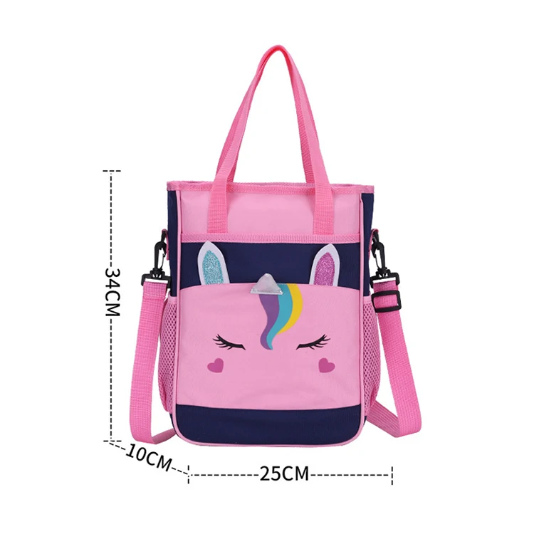 2021Customize logo anime unicorn girls handbag bags backpacks school college