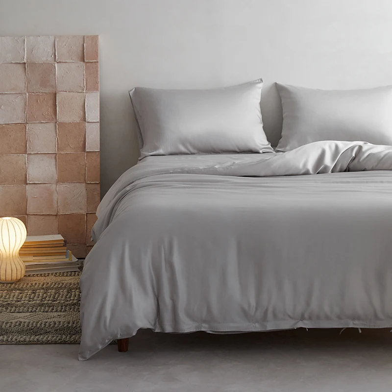 Wholesale Purchaser Anti-UV ECO Luxury King Queen Custom Color Bed Sheets 4 Pcs 100% Bamboo Lyocell Bedding Set