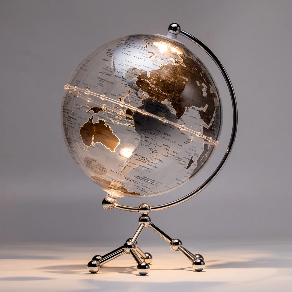 Wellfun HD Printing Sphere World Globe Map Kids Study Desk Decor Earth Globes