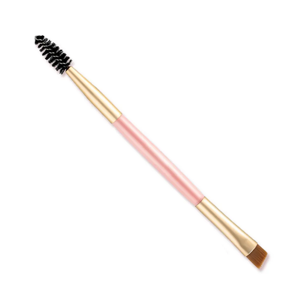 NA014 Bamboo Brushes Double Head Handle Pro Eyelash Eyebrow Brush Makeup Cosmetic Beauty Tool