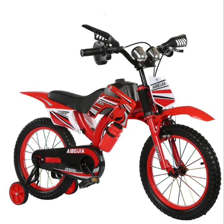 China wholesale moto design kids bikes cool design children bicycle 12 inch 16 inch Suspension bike baby boys motor cycle