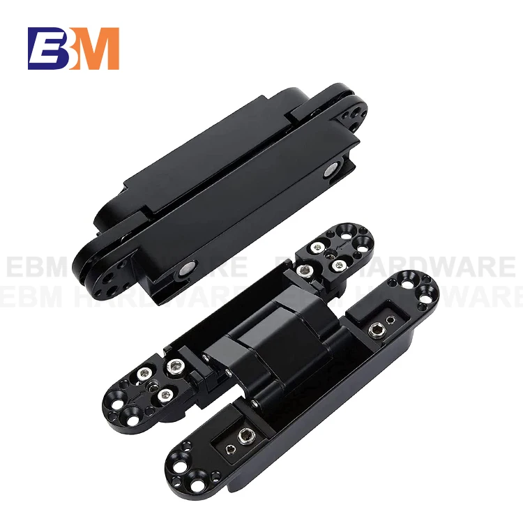 Zinc alloy 40 KG 180 degree hidden hinges invisible wooden door hinges 3D adjustable concealed hinge