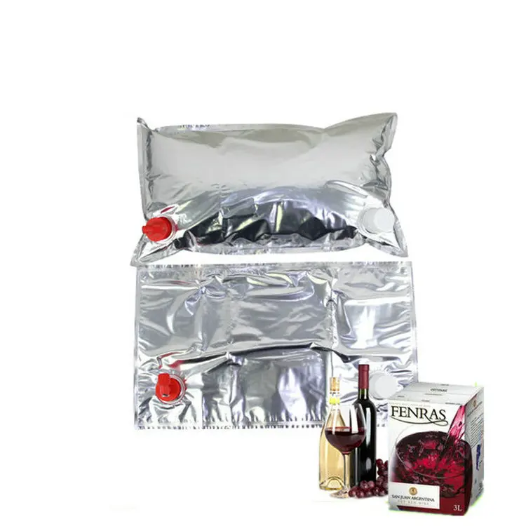 Bag in box 5l wine/plastic bag in box/wine dispenser bag