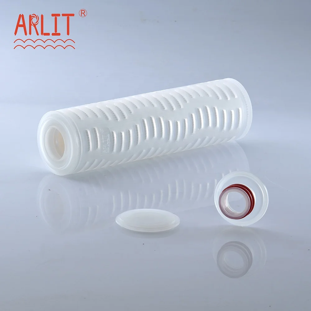 10 inches 10 Micron 69 mm PP Membrane Pleated Filter Cartridge Beverage Filter Medical liquid Filter