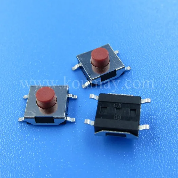 6.2X6.2mm smd push button tact switch 4 pin tactile switch/Momentary PCB mount Tactile Tact Switch Smt type