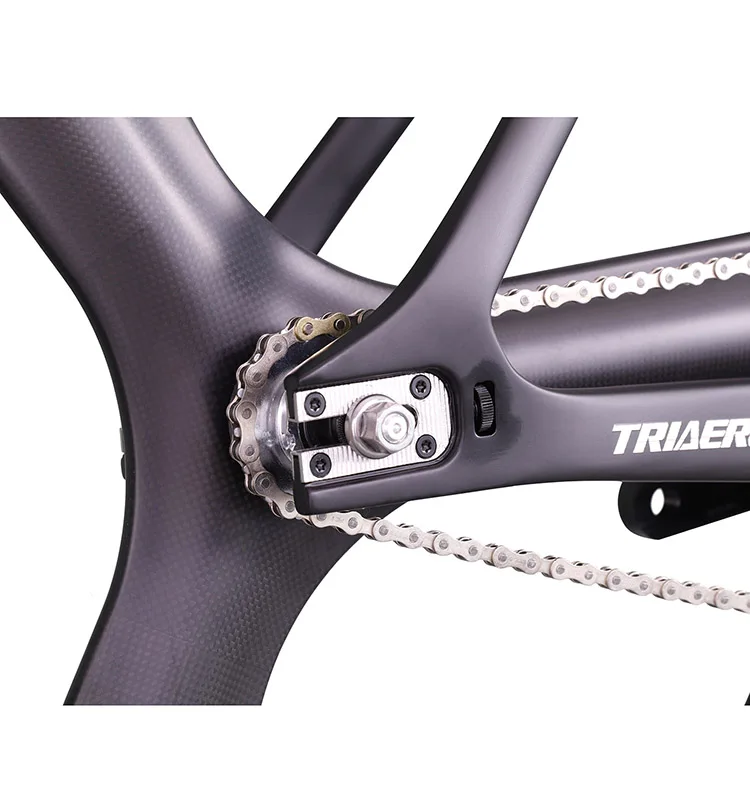 OEM carbon track bike frame Track bicycle  with 3 spoke carbon wheel