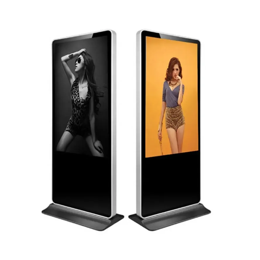 55 inches electronic standing digital signage store retail interactive wifi touch screen digital advertising display