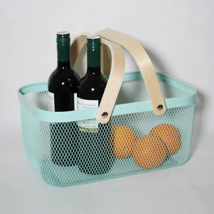 Customizable Multifunction Durable Square Metal Baskets For Storage