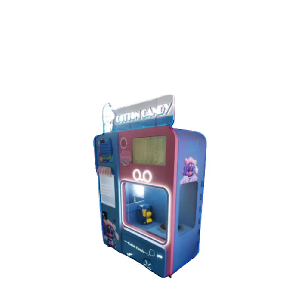 Best Selling Automatic Cotton Candy Vending Machine with DIY Function for Rental Use