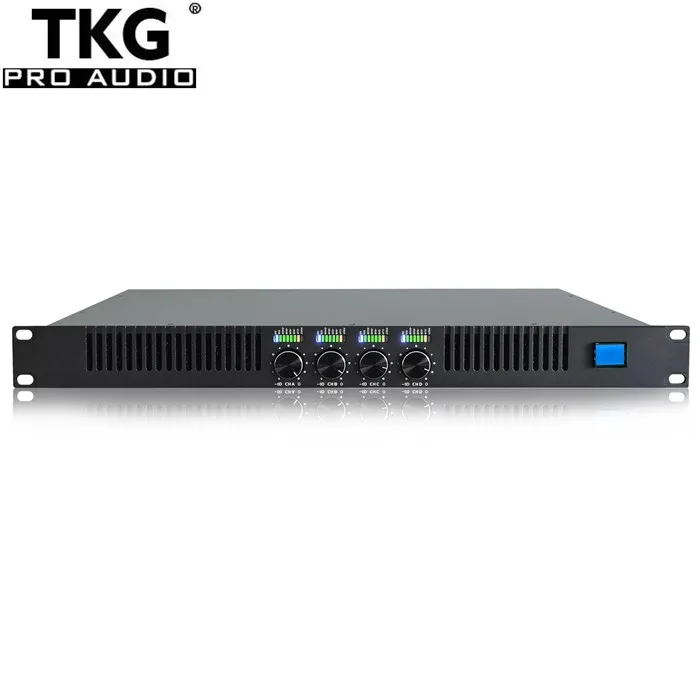 TKG AD-4160 RMS 1600 Ватт 4 канала 1U цифровой канальный усилитель класса d мощности