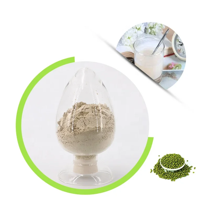 100% Natural Light Green Mung Bean Protein  OEM Organic Mung Bean Protein Powder With Wholesale Mung Bean Protein Isolate