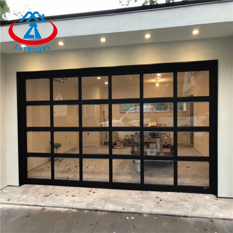 ZHTdoors easy lift garage glass door aluminum glass garage door opener electric chain cheap miami dade garage door panels
