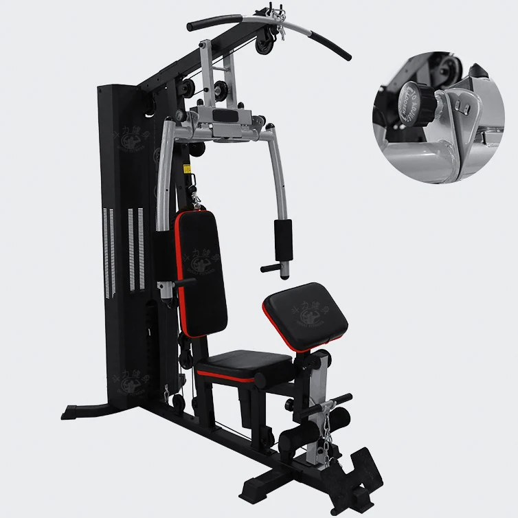 Douli multifunction home gym station pull-up stand dip station weight stack machine for whole body workout