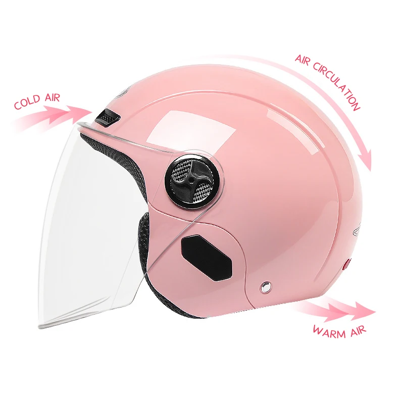 SUBO Wenzhou Jinhua Helmet Sales ABS Motor Ladies Electric Car Cute Protect Unique Half Face Wholesale Motorcycle Helmets