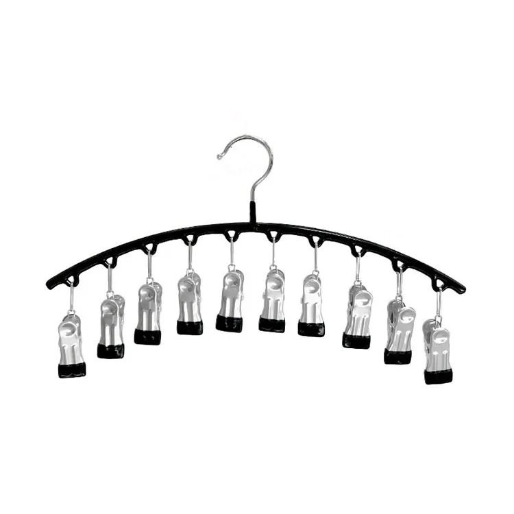 New multi-clip household windproof multi-functional drying underwear tights metal hanger