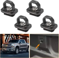 Sanmeng Tie Down Anchors Truck Bed Side Wall Anchors  Fit for Silverado/Colorado/Sierra/Canyon