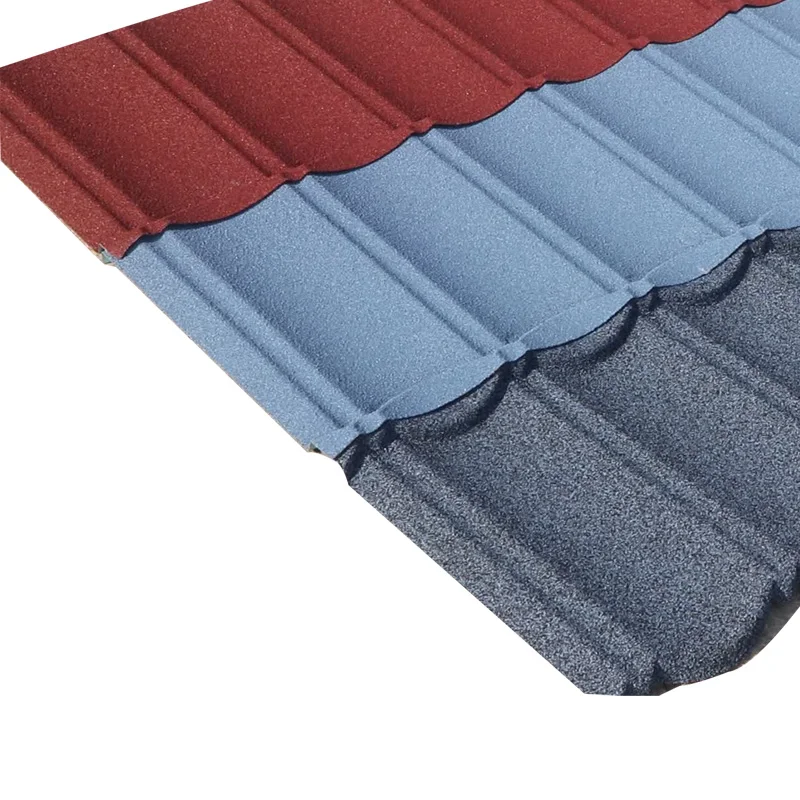 Mid America Colored Sand Coated Zinc Aluminium Alloy Roof Tiles Green Back Venting Roofing Sheet For Nigeria Villas