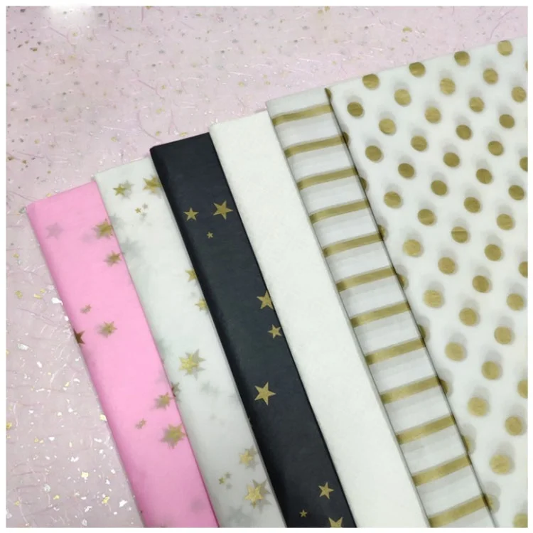 Поддержка под заказ Оптовая Продажа 17 г Рождественский подарок Цветочная упаковочная бумага MG салфетка