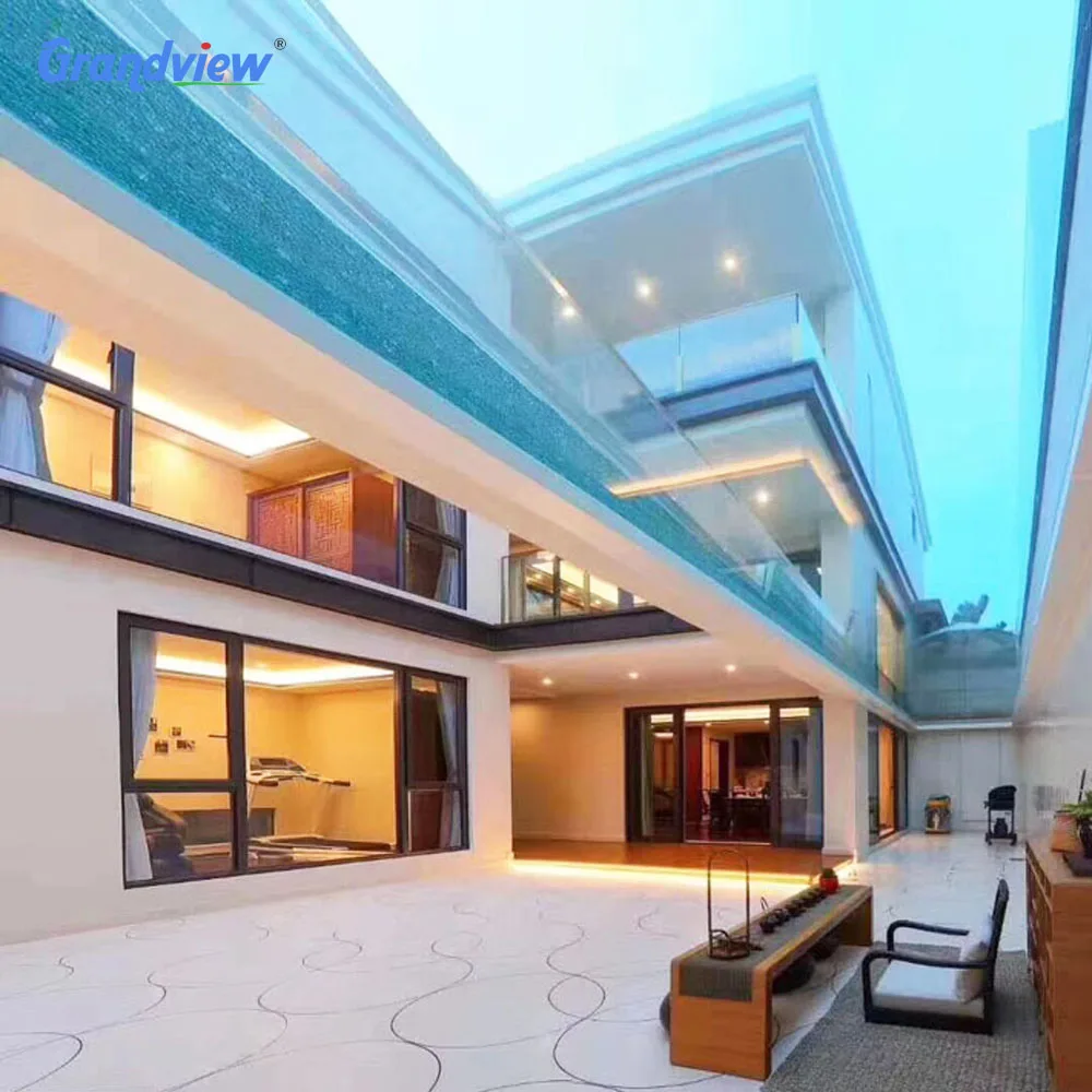 Transparent acrylic wall for swimming pool Customized 100 mm thickness garden landscape transparent glass