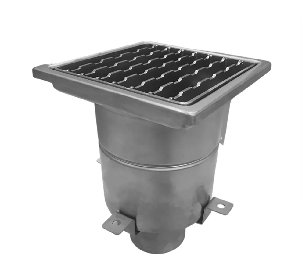 Kitlalong Heavy Duty  Floor  Drain  304  Stainless Steel Industrial Floor Drain  Stainless Floor Trap