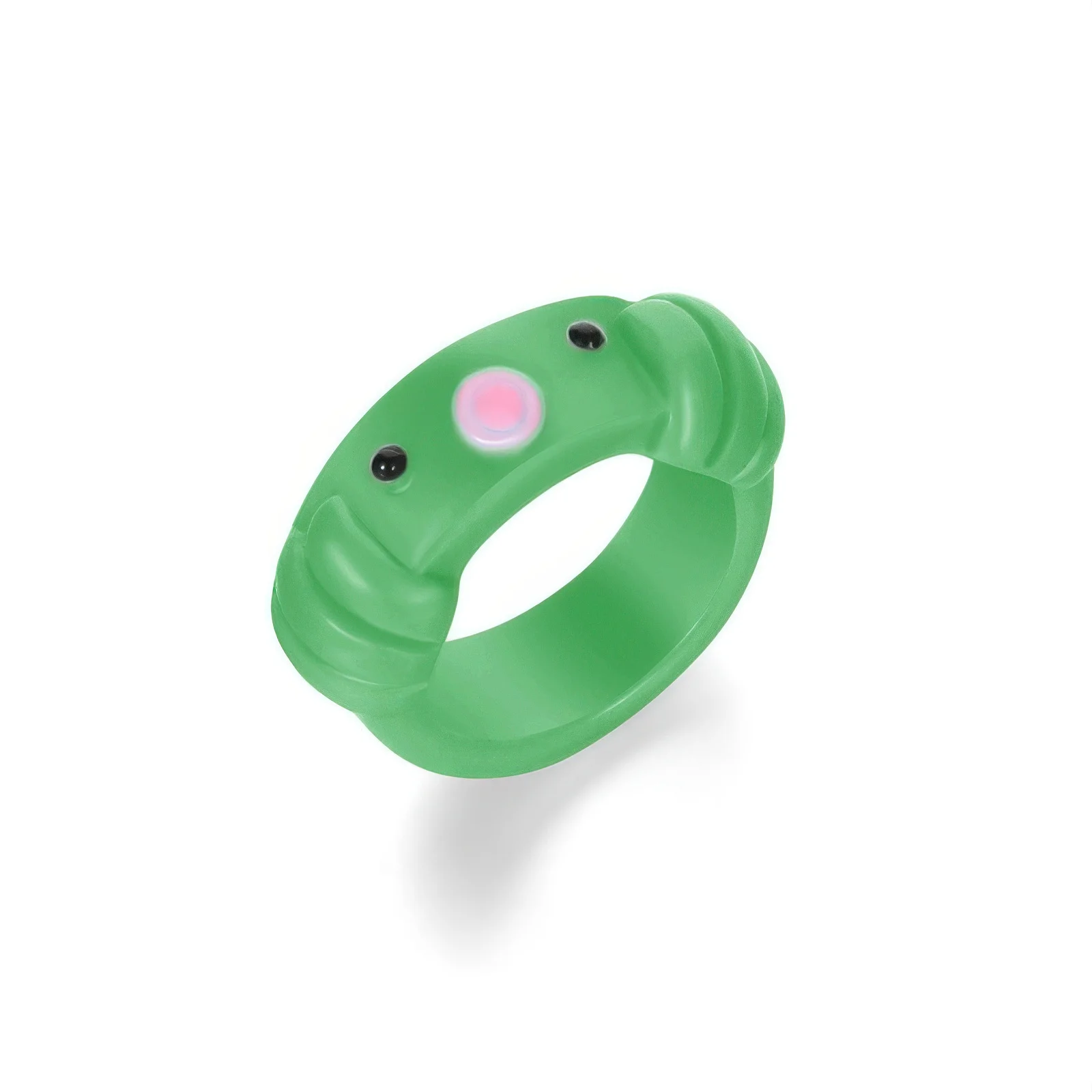 Color Acrylic Frog Octopus Ring Cross-border New Cartoon Ring For Girls