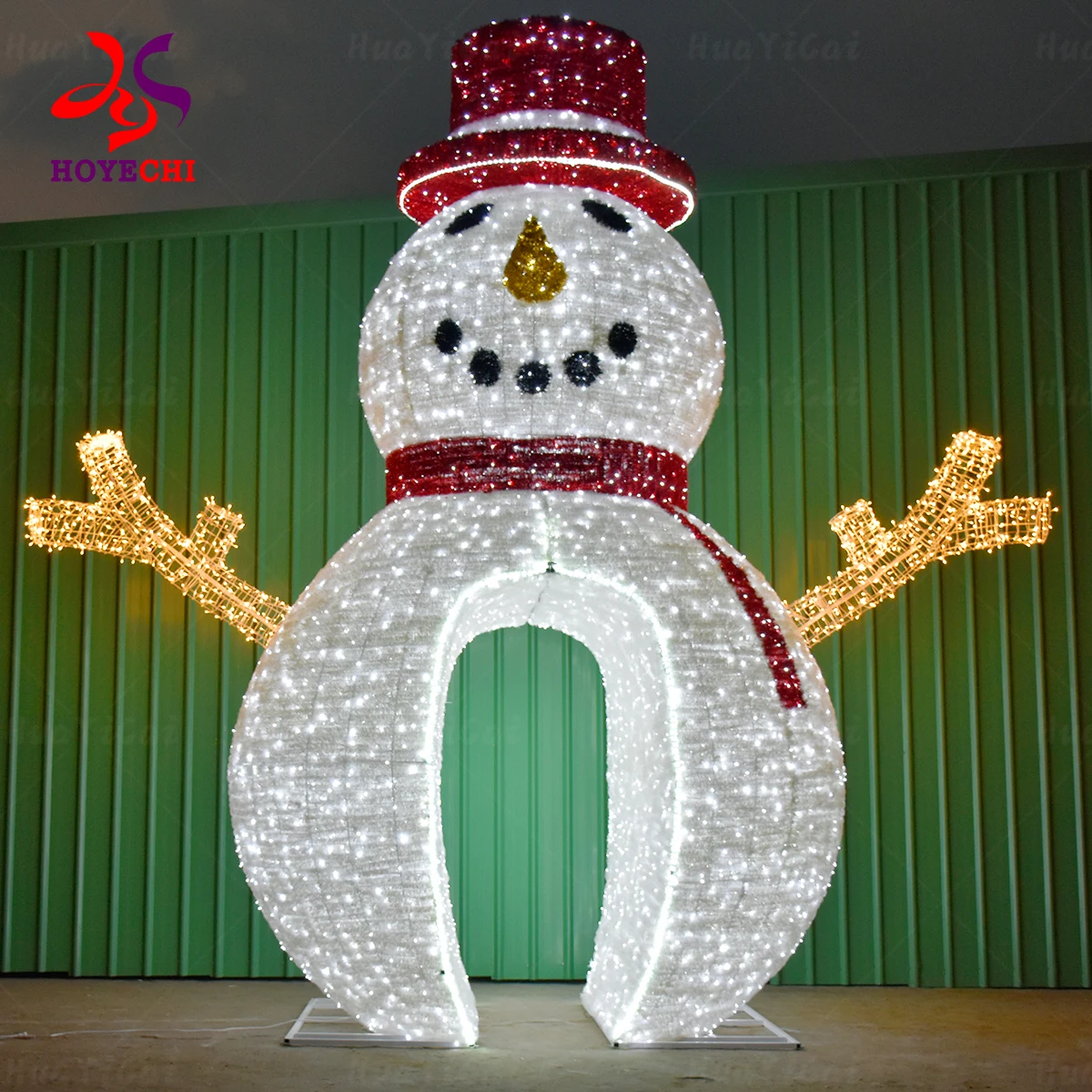 Decor Gigant Light up 3D LED Motif Outdoor Christmas Snowman
