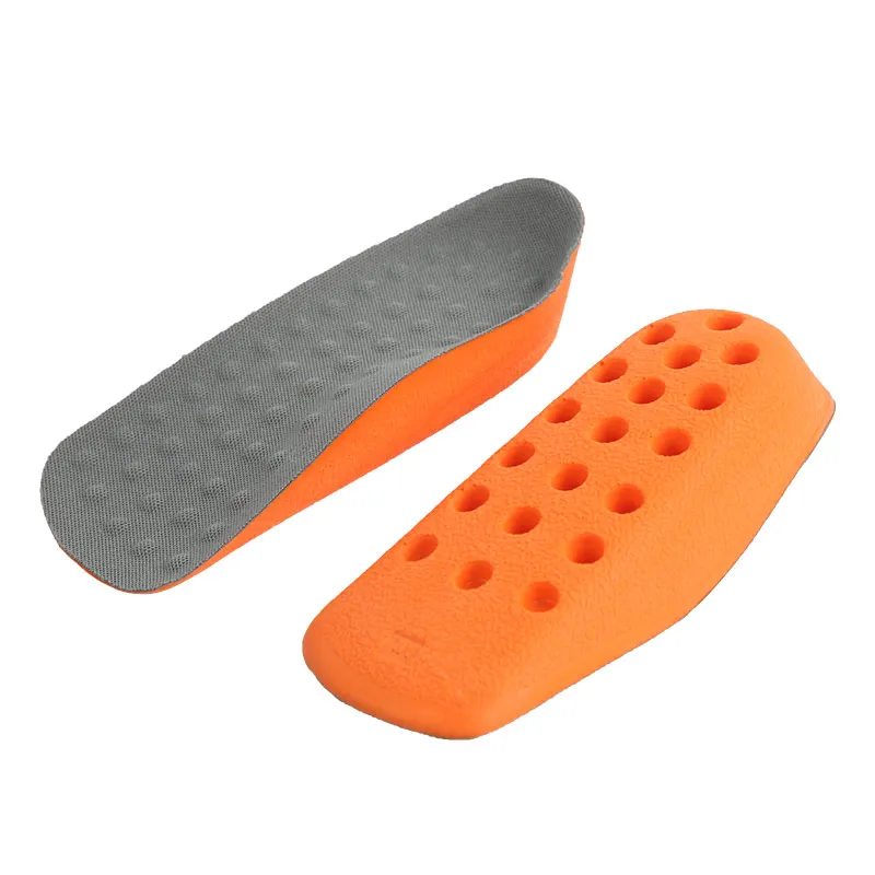 U-Shaped Cushion Half Heel Pad for Flat Feet Mesh Cloth Massage Shoe Insert Invisible PU Increased Half Insole