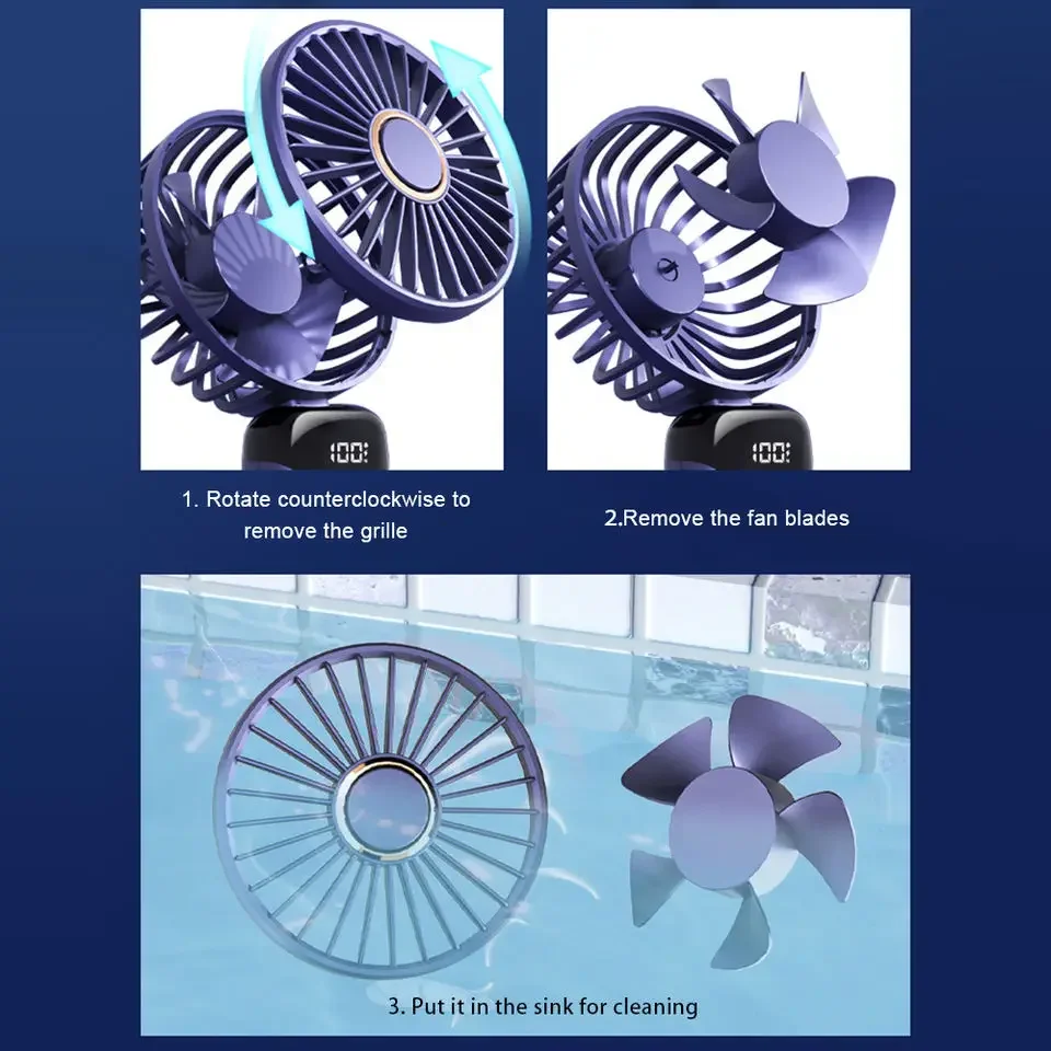 Personal Electric folding Handheld Battery Usb Handy Pocket Foldable rechargeable portable fan small fan mini