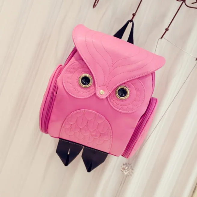 Stock Korean Style Owl Backpack Bag Cute Animal Travel Fashion Backpack