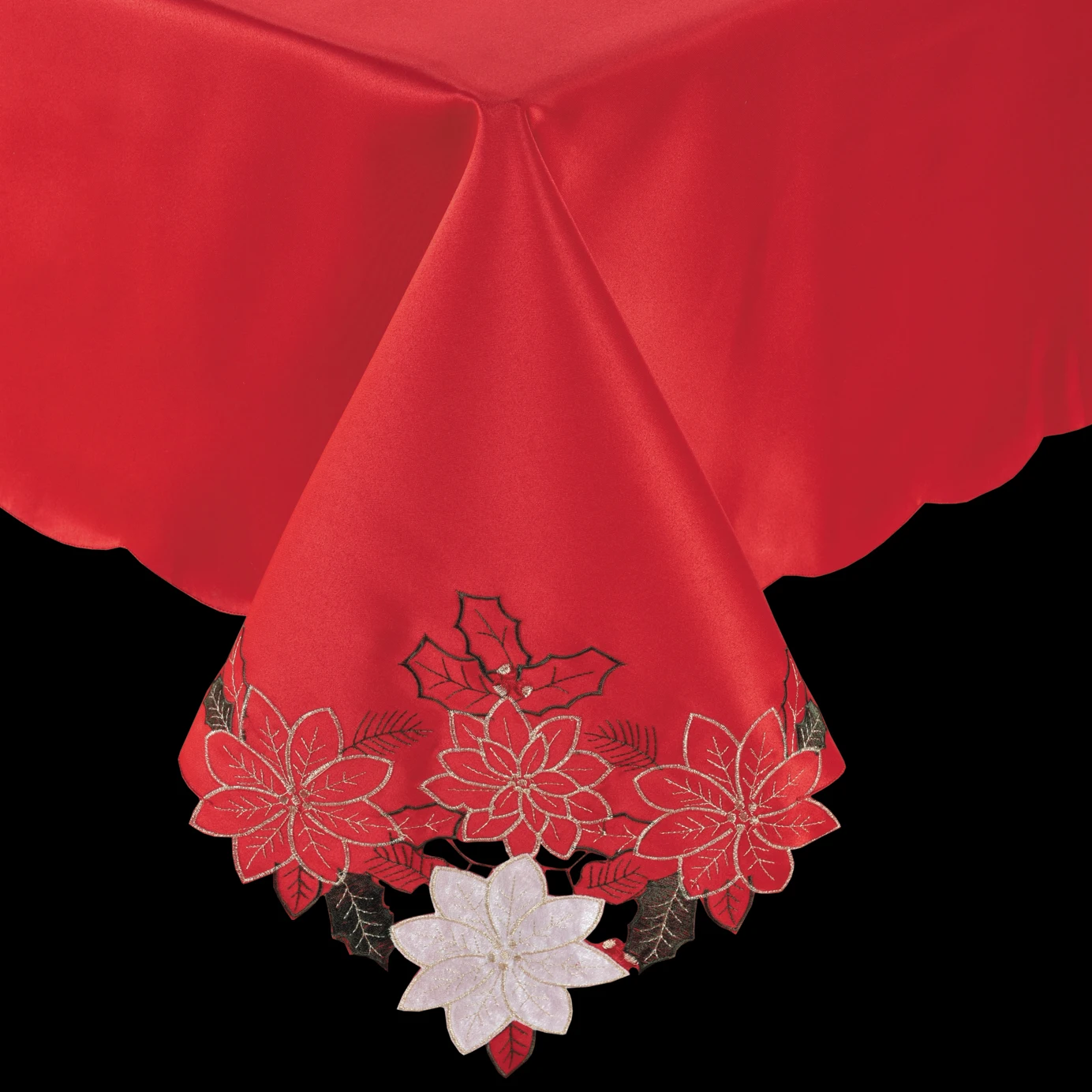 hot selling rectangular tablecloth Christmas embroidery home table cloth