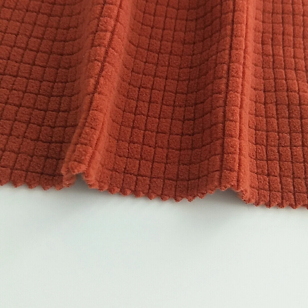 Chinese good price grid polar fleece for blankets