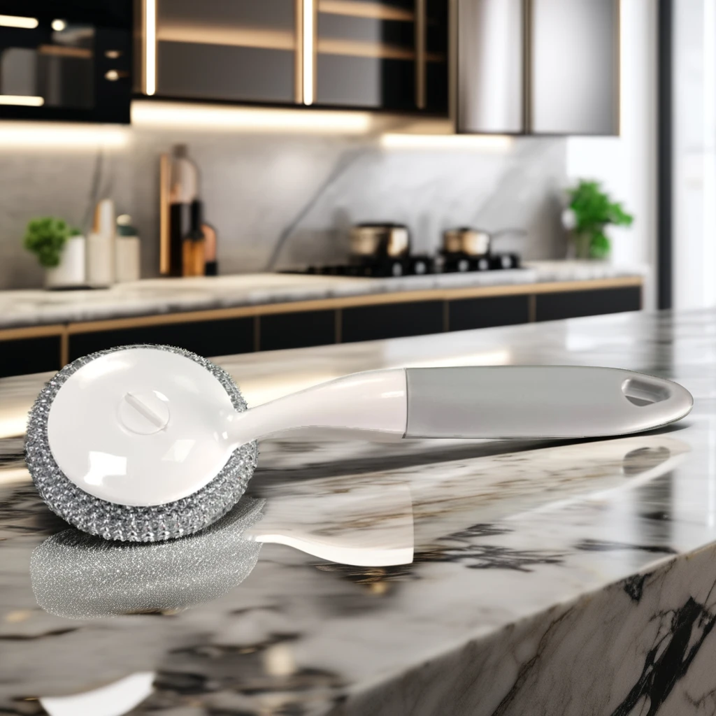 Household Handle Cleaning Brush Kitchen Sponge Bathtub Pool Scrub Dish Washing Brushes