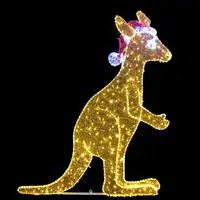 led lighted kangaroo decoration