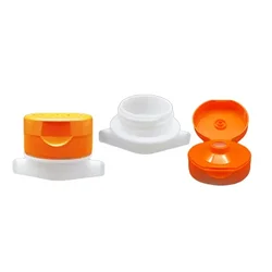 Flip Top Cap with Silicon Gel Valve for Plastic Spout Bag  Screw Cap Jinlei Plastic Spout Pouch Filling Squeeze Sauce or Liquid