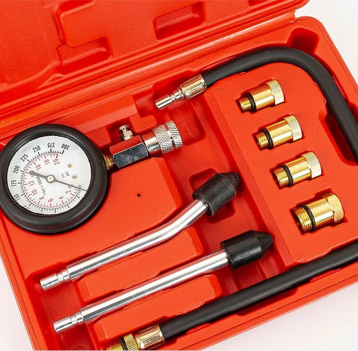Professional Automotive Fuel Pressure Tester Engine Compression Tester Kit