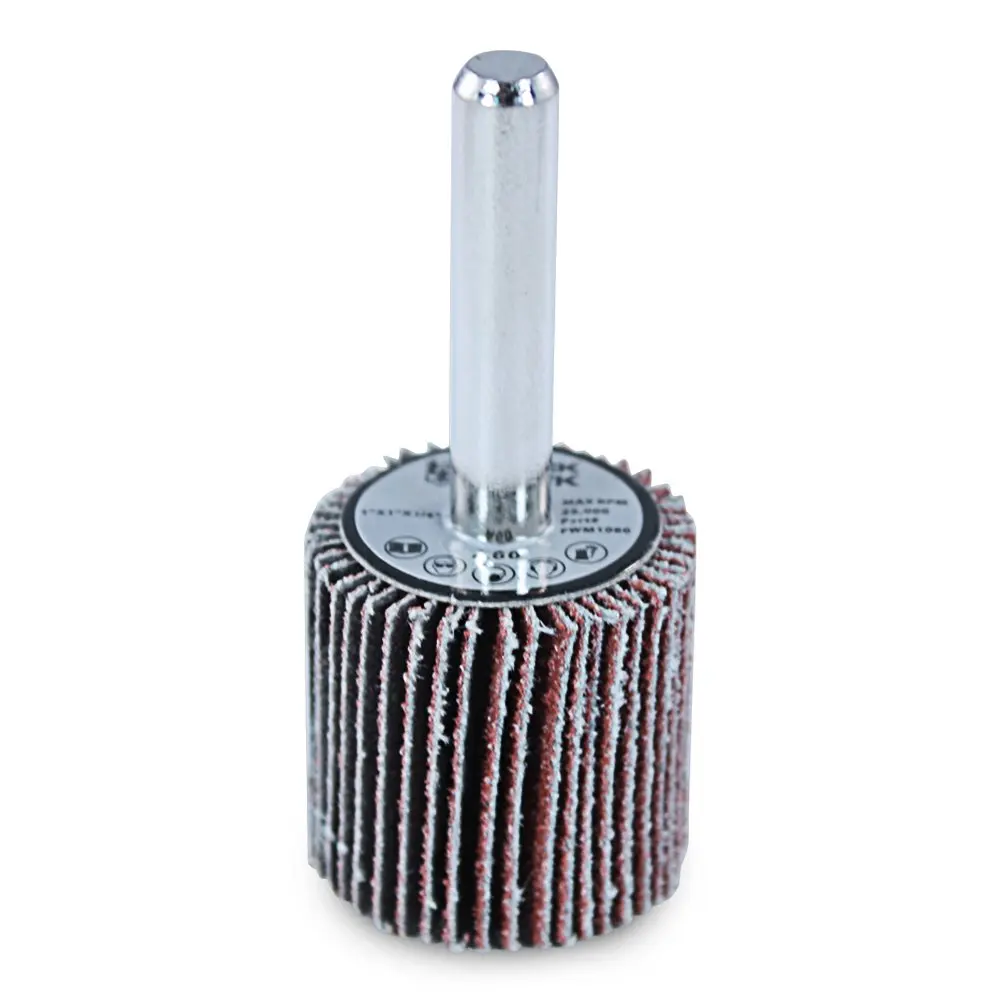 6mm shank abrasive wheels  mounted point emery cloth flap wheel with shaft grinding head with handle metal and wool polishing