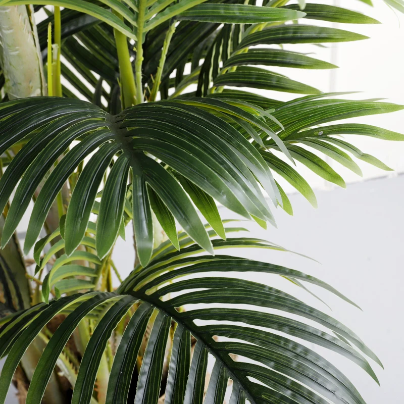 factory artificial palm tree bonsai for indoor outdoor faux palm trees green plants with pot for home hotel office decoration