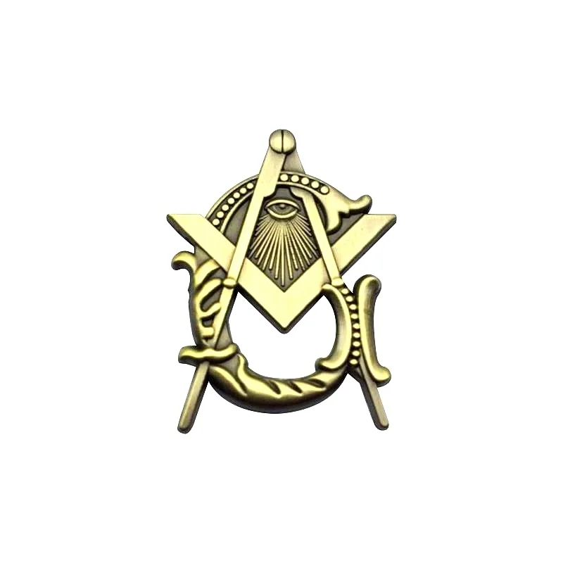 Custom Mason Knight Templar America Masonic Zinc Alloy  3d Lapel Pins Brooch Gifts Badges